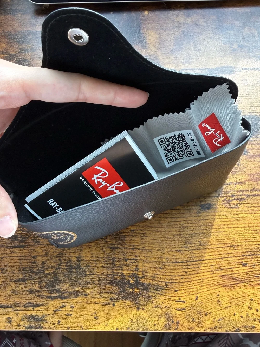 Ray-Ban Black Frame Sunglasses with Dark Lenses